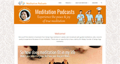Desktop Screenshot of meditationpodcasts.com