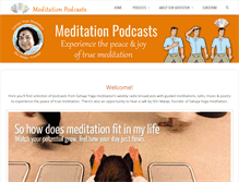 Tablet Screenshot of meditationpodcasts.com
